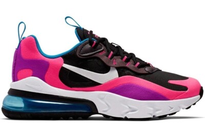 Nike Air Max 270 React Black Hyper Pink Vivid Purple BQ0101 001 UK 5,5 US 6Y