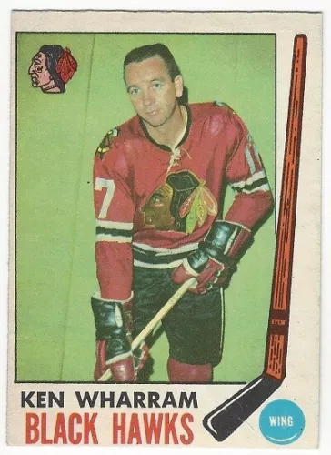 1969-70 OPC HOCKEY #74 KEN WHARRAM - EXCELLENT