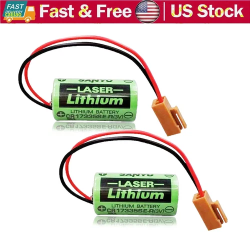 2X CR17335SE-R 3V PLC Battery For Fanuc A98L-0031-0006 A02B-0177-K106 Battery US