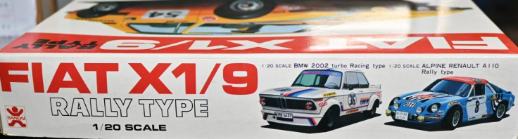 Unassembled] BANDAI 1/20 Fiat X1/9 Plastic Model Kit Rare