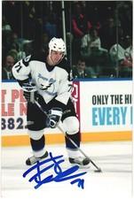 Filip Kuba Autographed 4x6 Color Photo Tampa Bay Lightning White #71 A