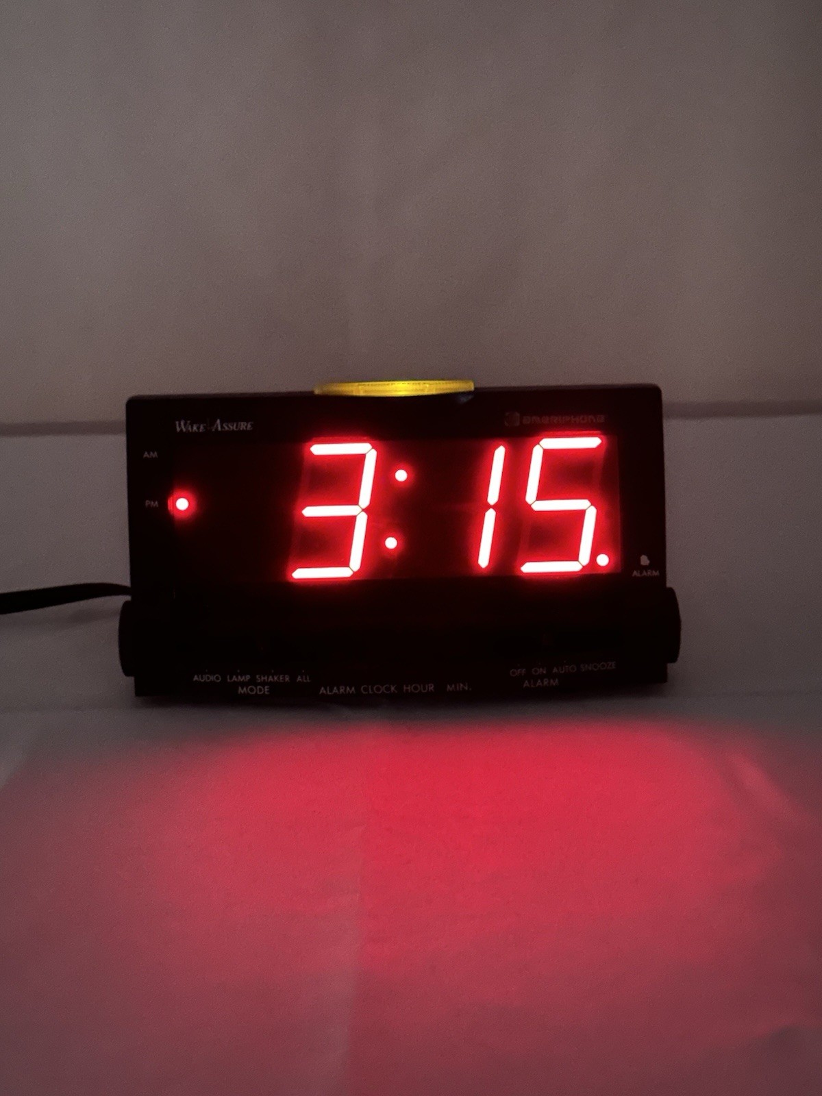 Bed Shaker Loud Red Led Hearing Impaired