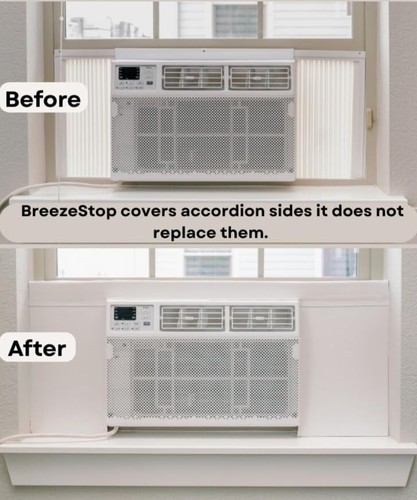 Window AC Unit Insulation Side Panels White for Indoor Air Conditioner Breeze - Picture 4 of 5