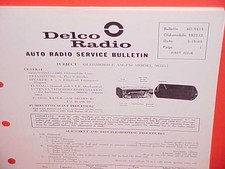 1963 Oldsmobile Super Dynamic 88 98 Starfire Delco Gm Am-fm Radio Service Manual