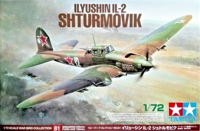 Tamiya 1/72 Ilyshin IL-2 Shturmovik Aircraft Plastic Model Kit 60781