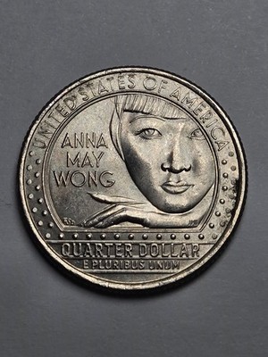 2022 D Anna May Wong -quarter- In God We Trust - American Women Quarter Errors!!