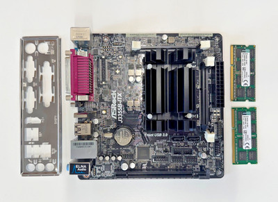 ASRock J3355B-ITX mit 16GB RAM + ATX Blende