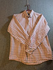 Bills Khakis Dress Shirt Mens Plaid Long Sleeve Button Up Size XL Made In USA