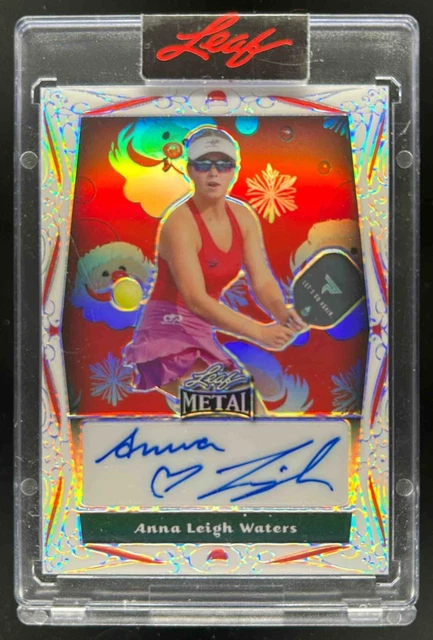 2023 Leaf Metal Christmas Exclusive Autographs Anna Leigh Waters Santa Auto #1/1