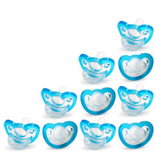 Jollypop Baby Pacifier Plus, 3M , Double Pack, Blue, 2 Count