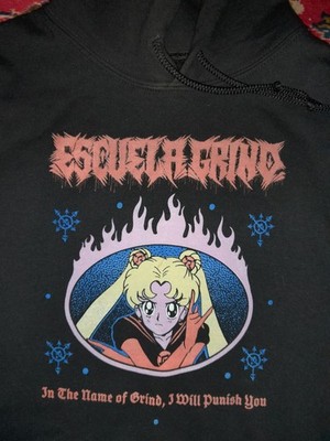 2x Escuela Grind Shirts+Hoodie Größe M #grindcore #sailormoon
