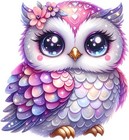 Colour Rose Owl Bird Wall Art Bedroom Window Decor Vinyl Sticker Decal 6 Sizes