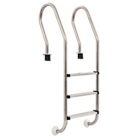 Pool-Leiter 3 Stufen Poolleiter Schwimmbecken Leiter 120 Cm Edelstahl 304 Vidaxl