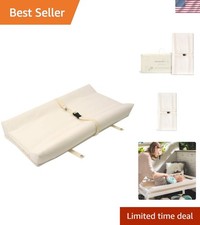 Organic Cotton Waterproof Changing Pad - Easy Clean  Safe for Babies - 16"x31"