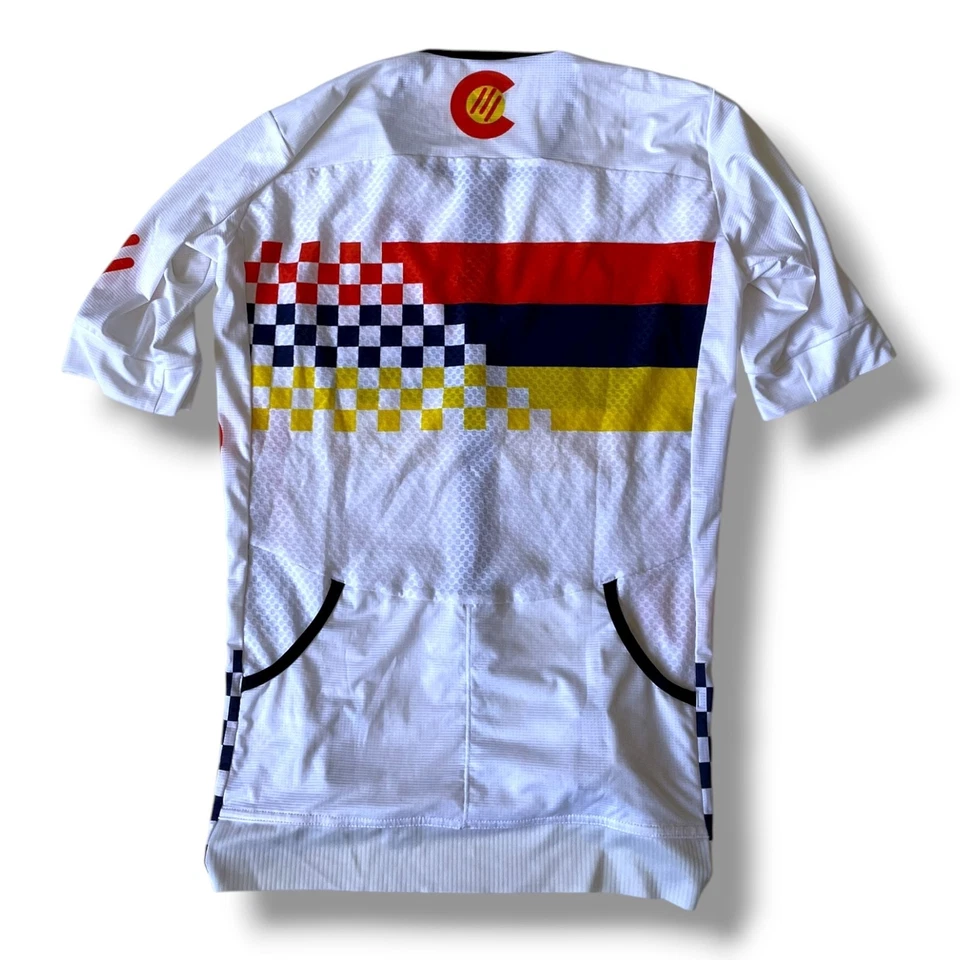 Castelli x Colorado Multisport Cycling Jersey Size Large White Boulder, Colo - Image 2 of 4