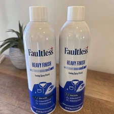 Lot of 2-Faultless Heavy Hold Ironing Enhancer Spray Starch 20 oz. Can NEW