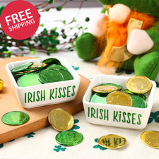 St Patricks Day Decorations-2Pcs Ceramics St Patrick'S Day Candy Mini Dish-St Pa