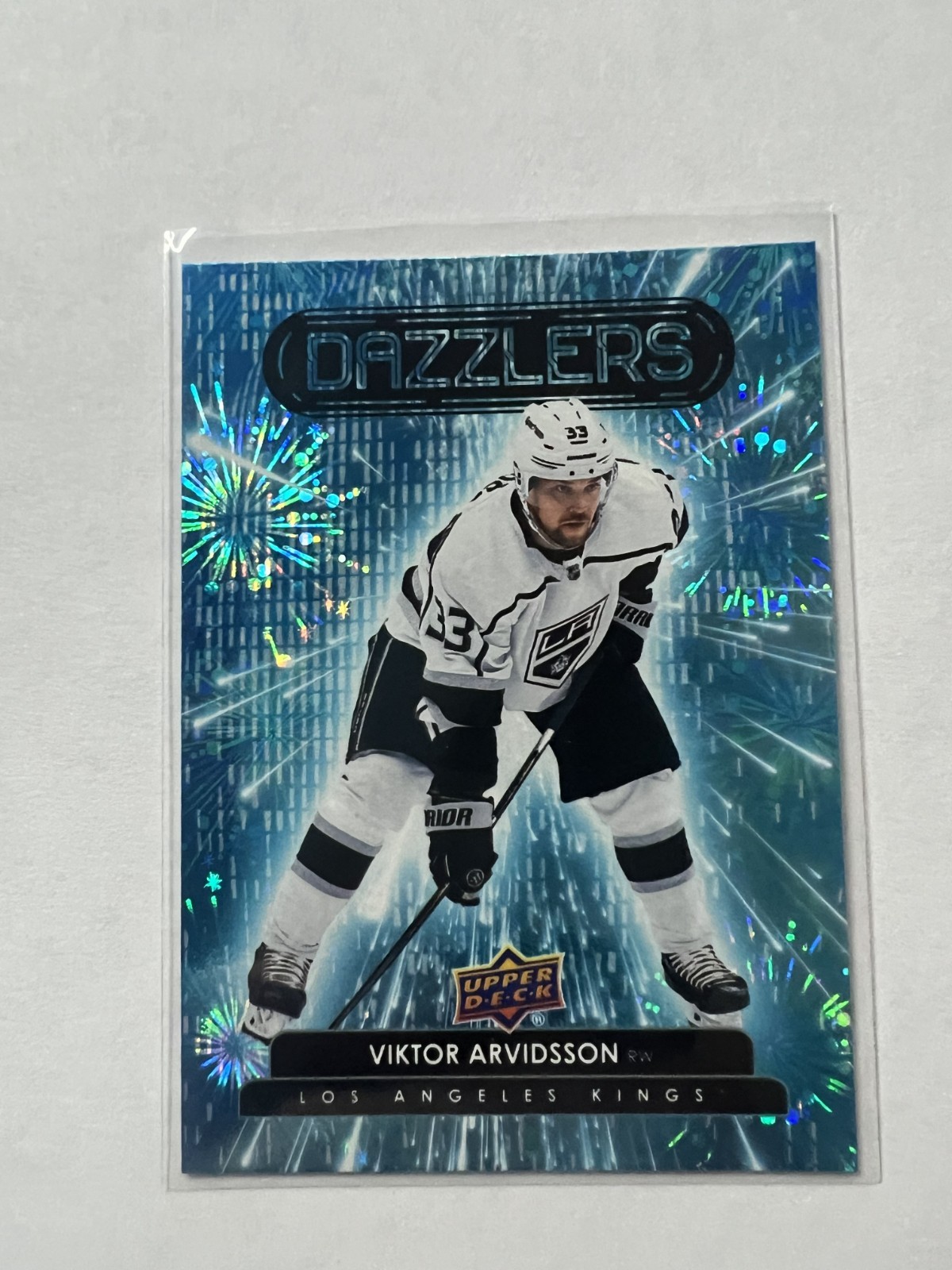 2022-23 Upper Deck Dazzlers Blue Viktor Arvidsson Los Angeles Kings #DZ-22