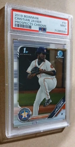 PSA 9 - CRISTIAN JAVIER 2019 Bowman Chrome 1st Bowman BCP-32 Houston Astros
