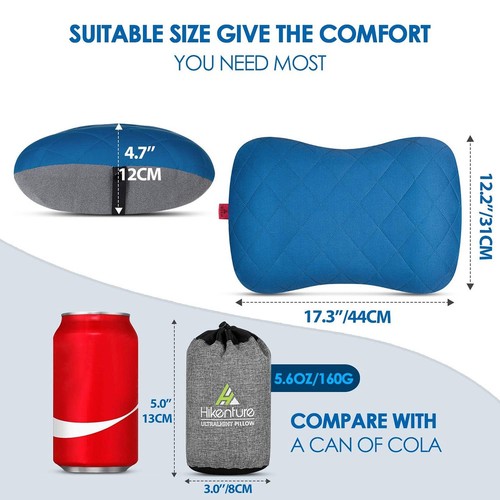 Ultralight Inflatable Washable Pillow with Removable Cover for Neck Lumber Su... - Picture 7 of 8