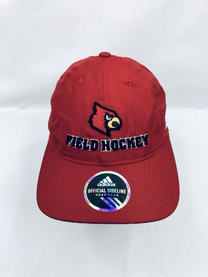 #ad Adidas Louisville Cardinals Field Hockey Adjustable Hat Red Official Sideline $24.99