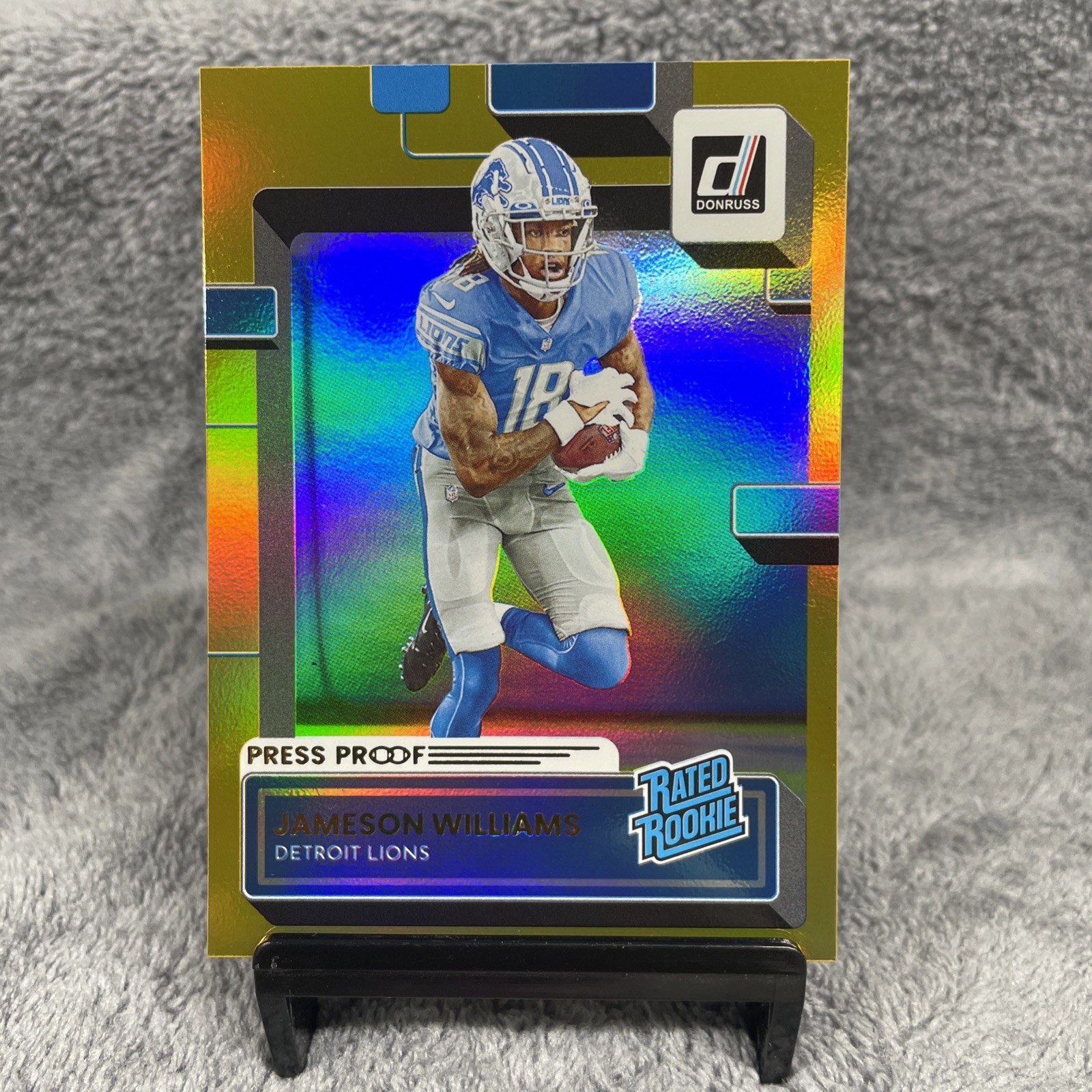 2022 Donruss Press Proof Premium Gold Jameson Williams #308 Rated Rookie RC