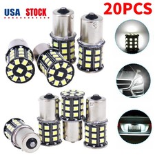 20x Super White 1156 1141 33 SMD RV Camper Trailer LED Interior Light Bulbs 12V