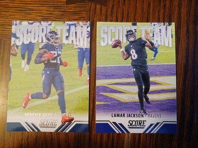 2021 Panini - NFL Score Team Derrick Henry #ST22 Lamar Jackson #ST2 NM
