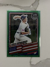 Jared Grindlinger 2026 Panini USA Stars & Stripes Prizm GREEN/49 #91