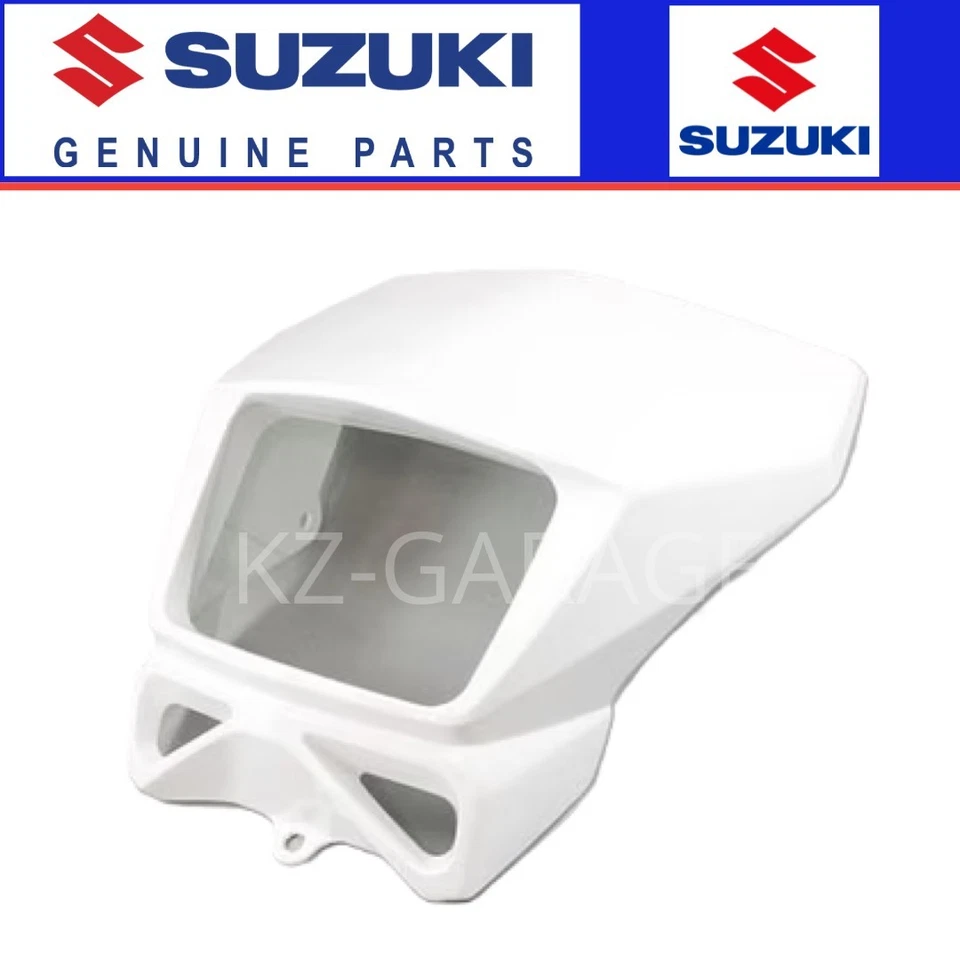 SUZUKI Pièce D’Origine Cache Phare DRZ400S DRZ400SM 51811-29F50-30H Blanc Neuf - Photo 1/1