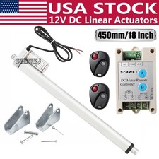 Heavy Duty 12V 18" 1500N 330lbs Linear Actuator W/ Remote Control Electric Motor