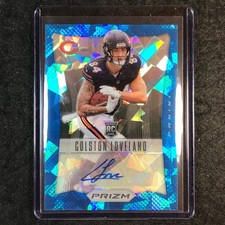 2025 Prizm Football COLSTON LOVELAND Retro 2012 Rookie Auto Blue Ice 69/99