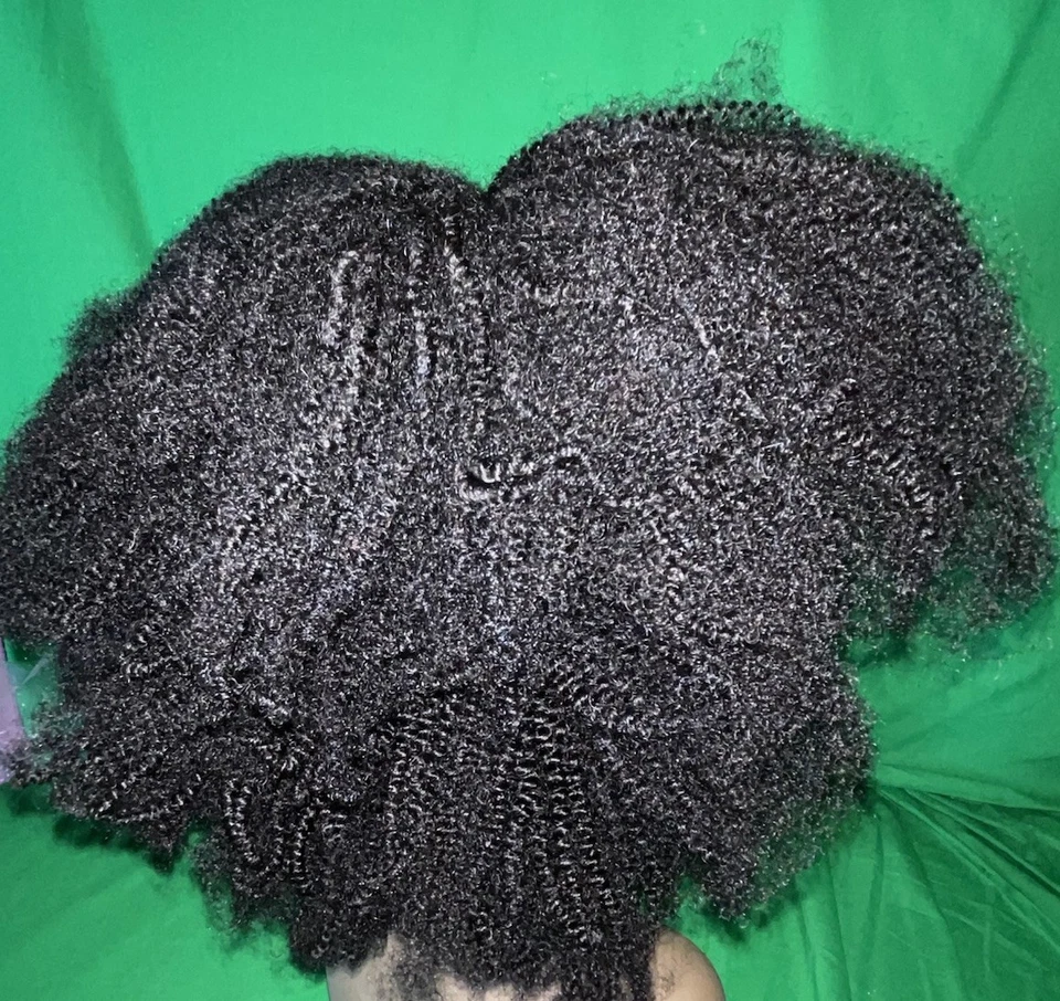 Wings by Her Given Hair Headband 4b/4c 14 inch Human Hair #1B Color 170g - Image 2 of 4