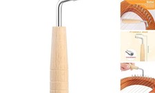 Autoharp Tuning Wrench, 4mm/0.15in Lever Harp Wrench with Wooden Handle L