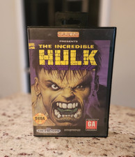 The Incredible Hulk 1994 Sega Genesis game in Box clam shell