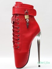 Womens Cosplay Ankle Boot Super High Heel Shoes NIghtclub Crossdresser Dance Bar
