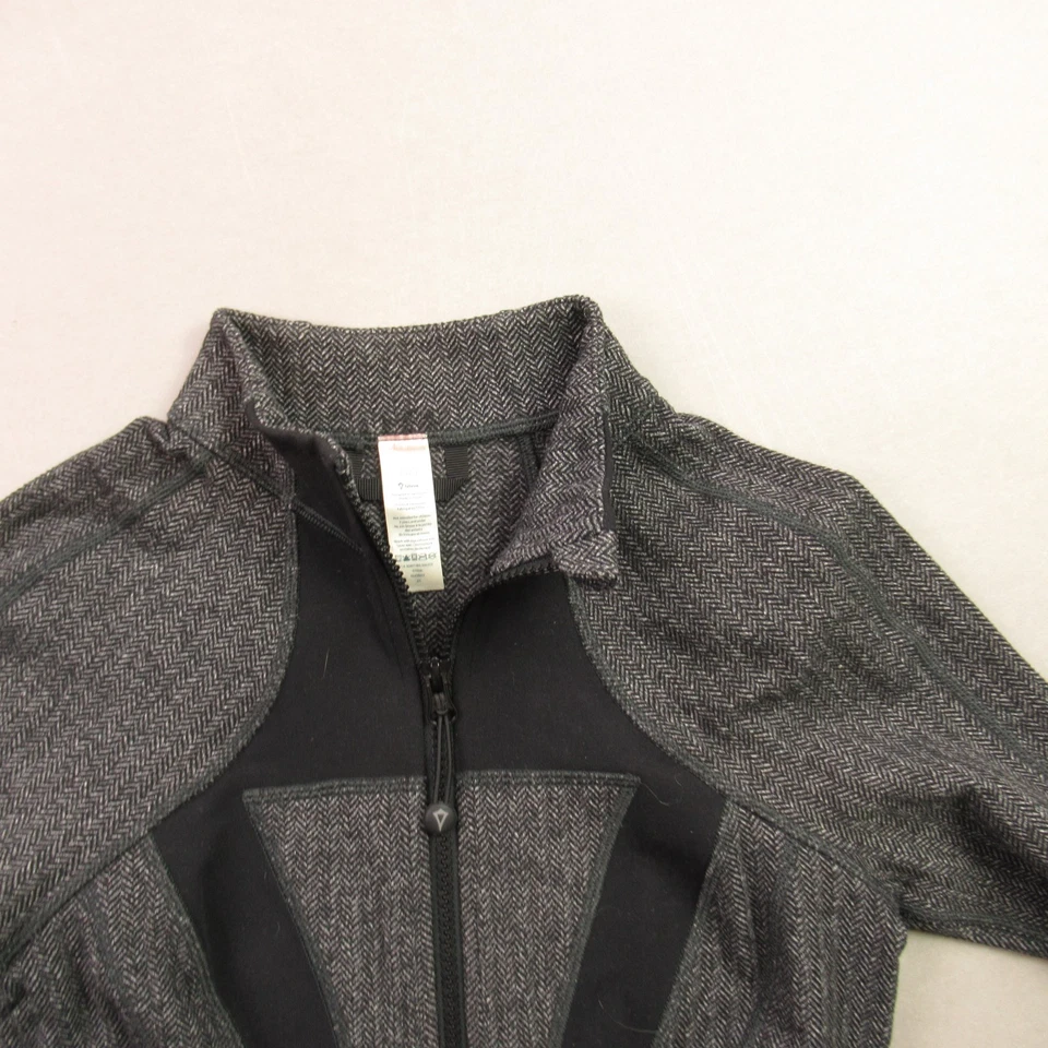 Ivivva Lululemon Jacket Girls 12 Gray Long Sleeve Full Zip Casual Pockets - Image 2 of 4