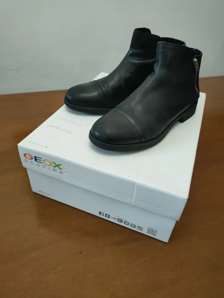 Stivaletti in pelle con cerniera Geox Scatola originale taglia 36 ottime... - Imagen 4 de 4