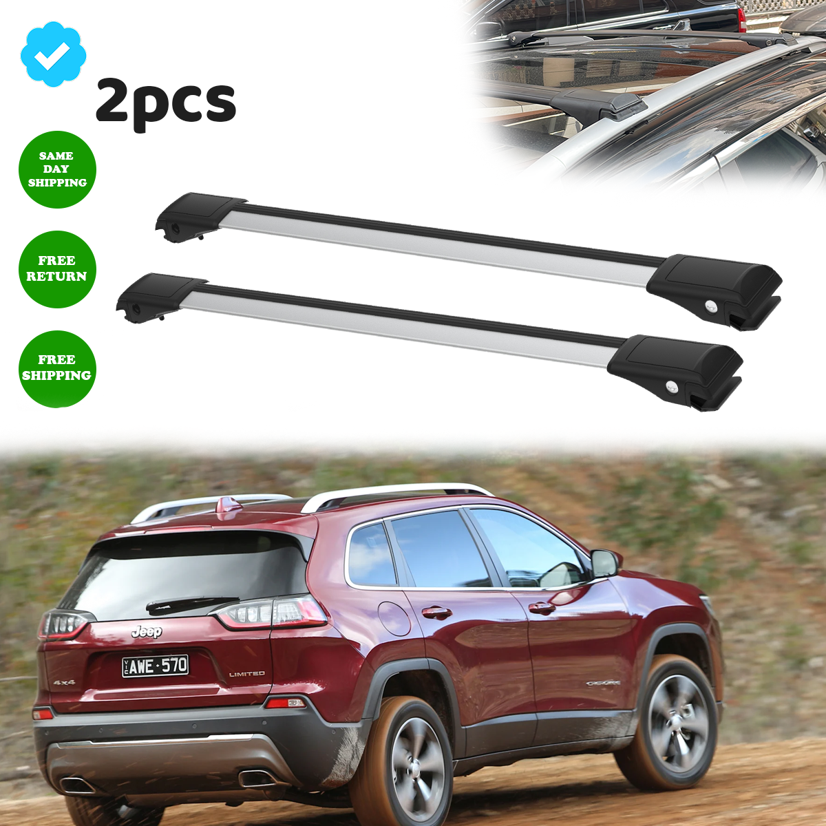 Cherokee Trailhawk 2019 Jeep Cherokee Crossbars Rack Cross Bars