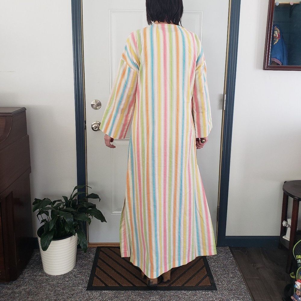 70s Abercrombie and Fitch Striped Caftan - image 4