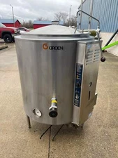 Used Groen AH/1E-60 Stainless 60 gal Steam Kettle Stationary, 2/3 Jacket, NG 145