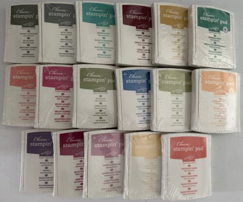 Stampin' Up! Classic Ink Pad - "RETIRED CASE DESIGN" " *YOU CHOOSE COLOR* NEW - 第 1/35 張圖片