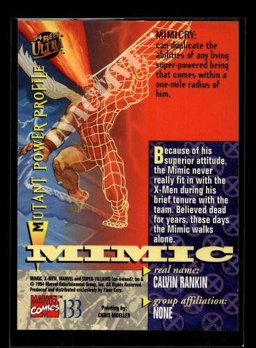 #133 Mimic (BASE) 1994 Fleer Ultra X-Men (NM)(OTH) - Picture 2 of 2