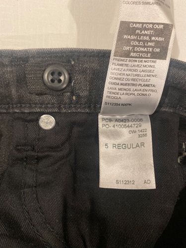 Denizen from Levis Boys Dark Gray Jeans Size 5 Taper Leg - Picture 6 of 7