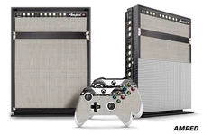 Designer Skin for XBOX ONE S 1S Gaming Console+2 Controller Sticker Decal AMPED