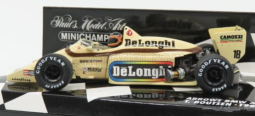 Minichamps 400850018 Arrows A8 1985 Thierry Boutsen (With Decals) 1/43 - Immagine 2 di 3