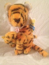 Dakin Mama Tiger Baby Cub 10" With Tag VTG Plush Stuffed VGUC Mother Kitten