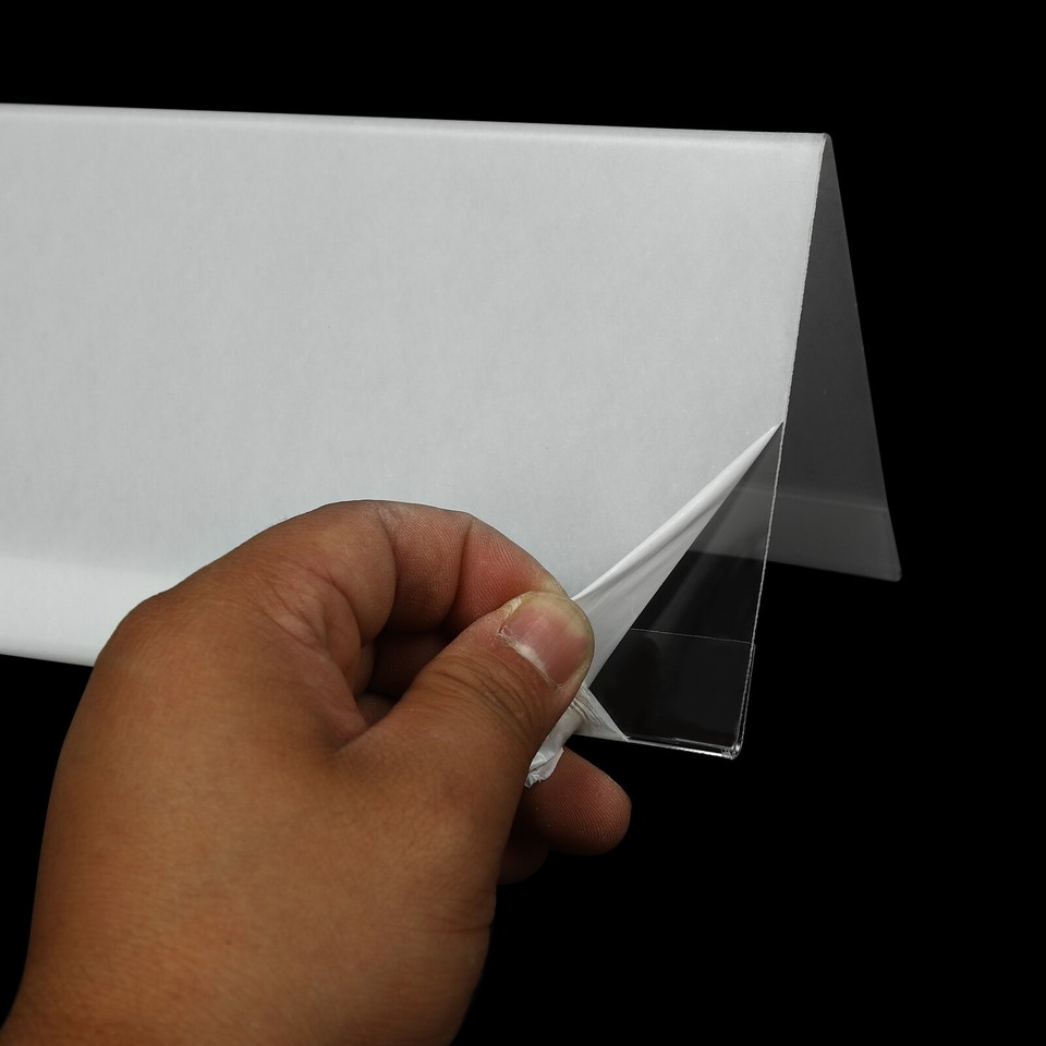 NEW 30pcs Clear Plastic Name Tent Holders, Plastic Name License Plate