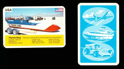 1 x Speed record info card Thermo King 1974 Bill Snyder - S71