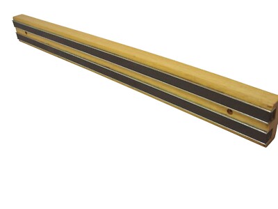 (OY307) SOPORTE PARED BARRA IMAN MAGNETI MADERA CUCHILLOS CUBIERTOS HERRAMIENTAS